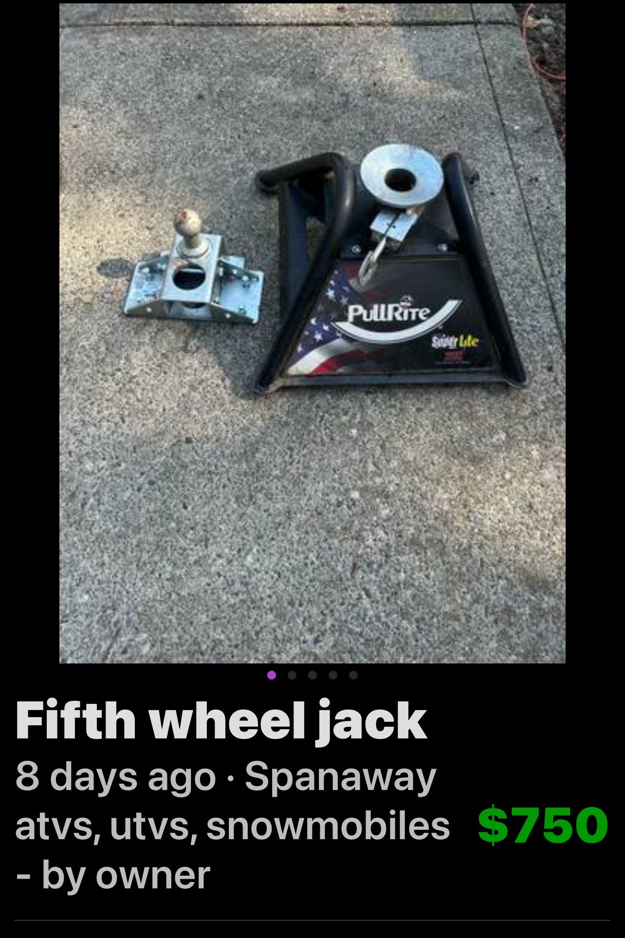 Fifth Wheel Hitch. New 