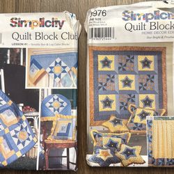 Simplicity Quilt Block Club Patterns