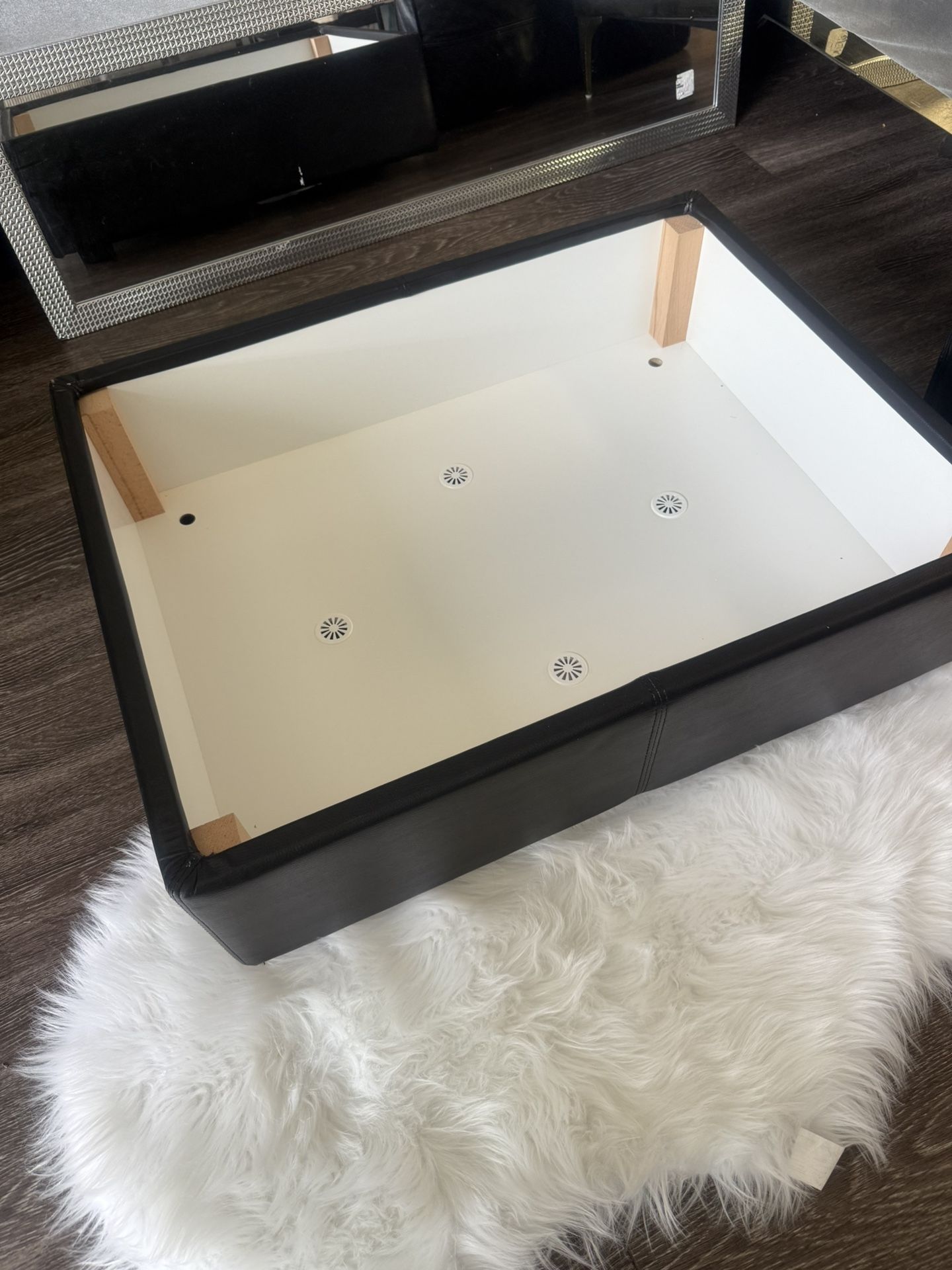 Lather Ottoman $50