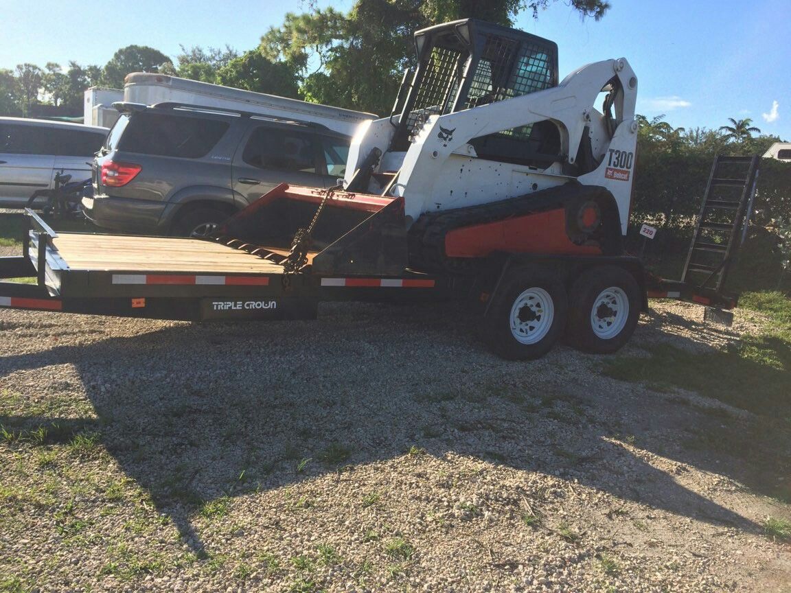 Bobcat T300 and Crown trailer 2018