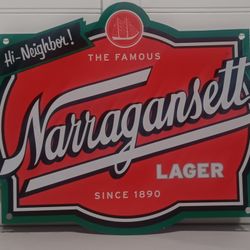 Narragansett Tin Tacker Sign