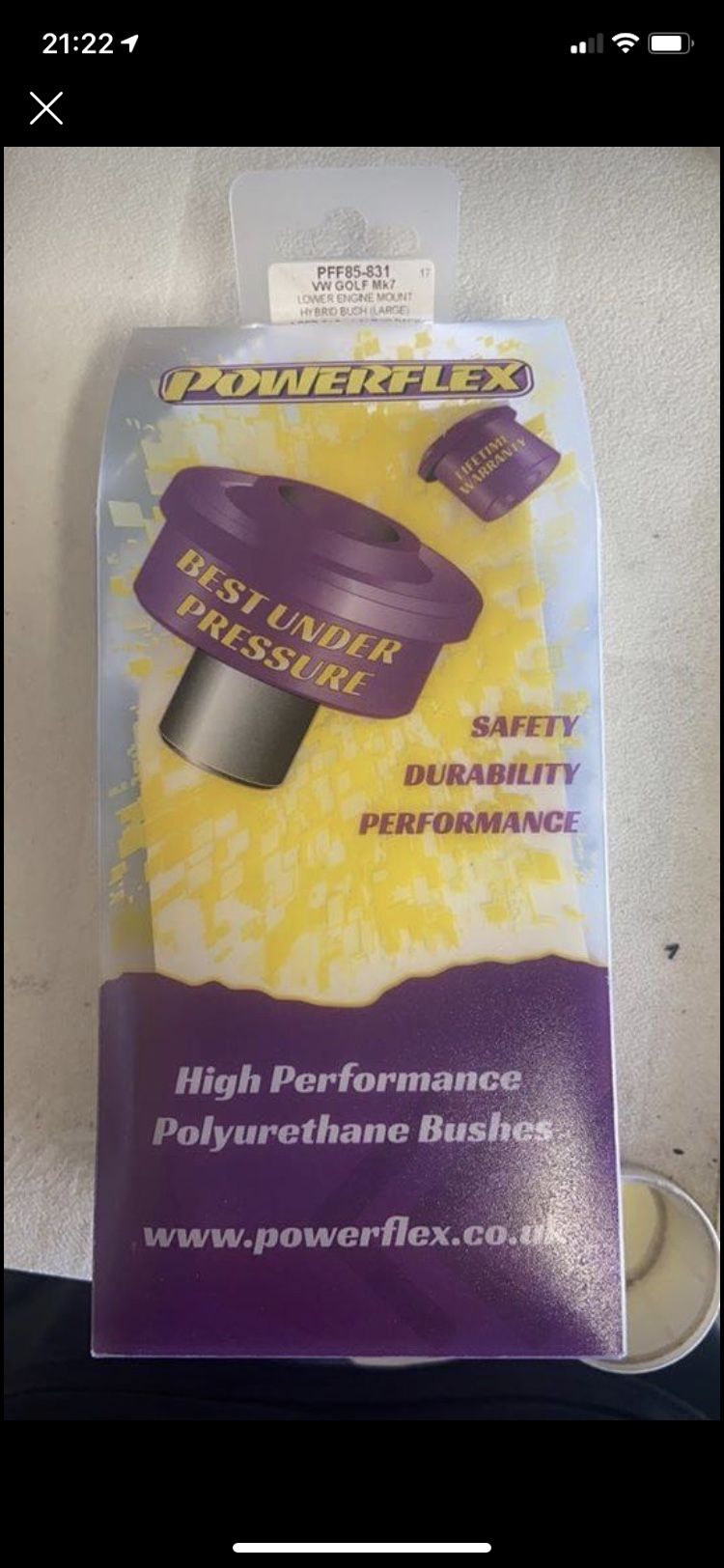 Powerflex VW Mk7/8 Dogbone Mount