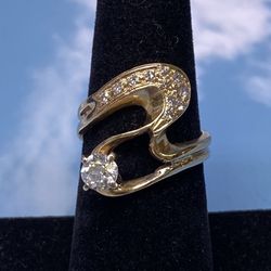 14k Diamond Ring 