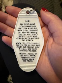 Jersey shore key chain