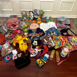 Bundle Lots Toys , Baby Items , Beanies Hats Caps Backpacks Purses Belts Toys 