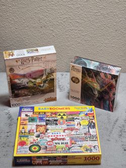 Three Sealed Puzzles-1000 pc