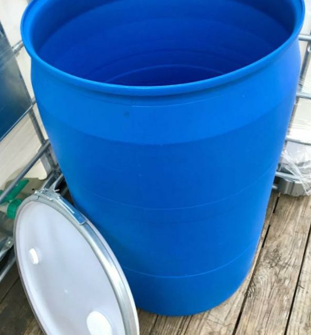 55 Gallon Open Top Food Grade Drum / Rain Barrel
