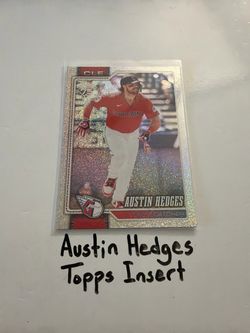 Austin Hedges Cleveland Guardians Catcher Topps Short Print Insert Card.