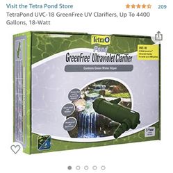 TetraPond UVC-18 GreenFree UV Clarifiers, Up To 4400 Gallons, 18-Watt