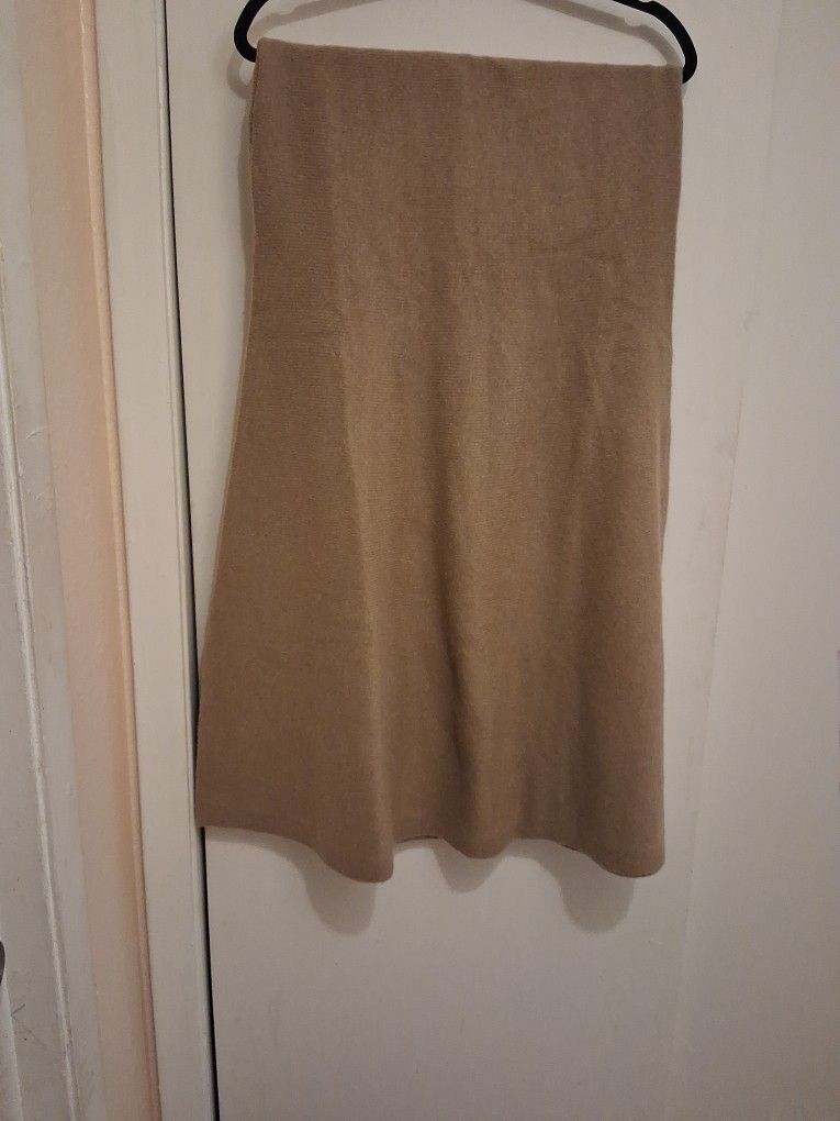 Cozy Long Tan Skirt.
