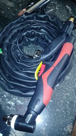 Plasma gun. P60 3pin connection. Ground cable. Open box.