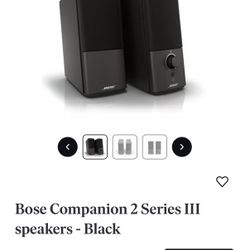 Bose PC Speakers (Companion 2 Series III)