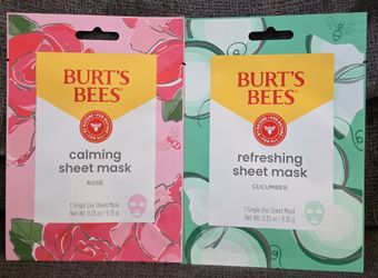 (2) Burt's Bees Refreshing Face Masks