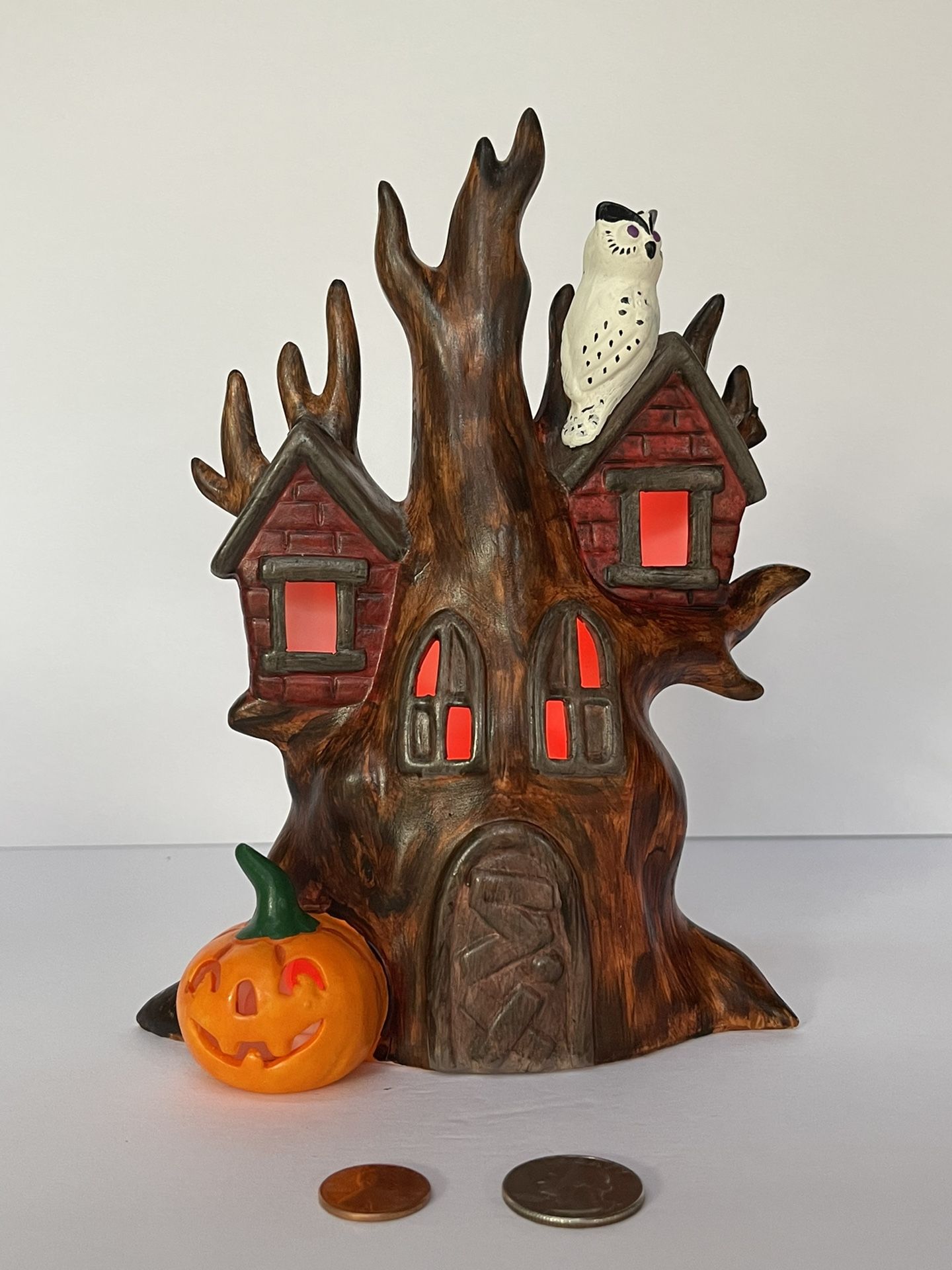 Handpainted ceramic Halloween decoration