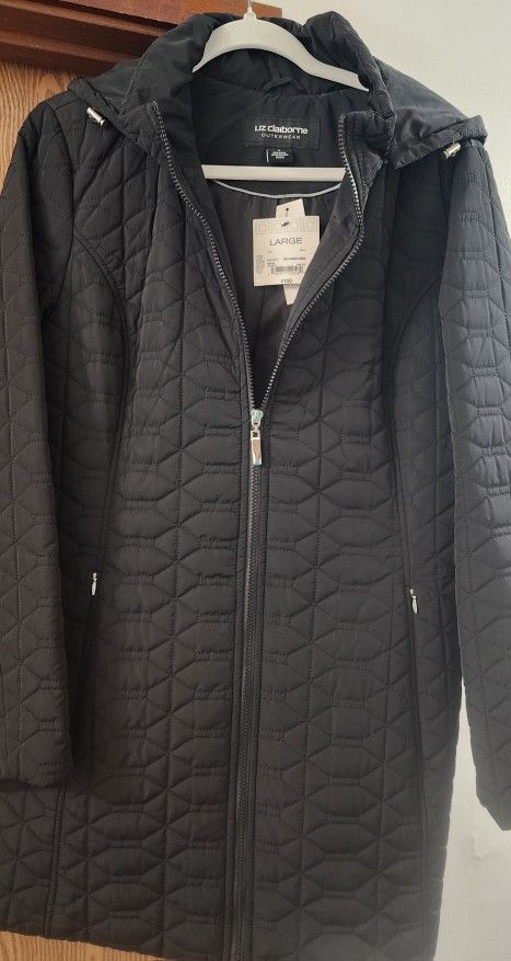 Women's Coat Liz Claiborne Size Large New
