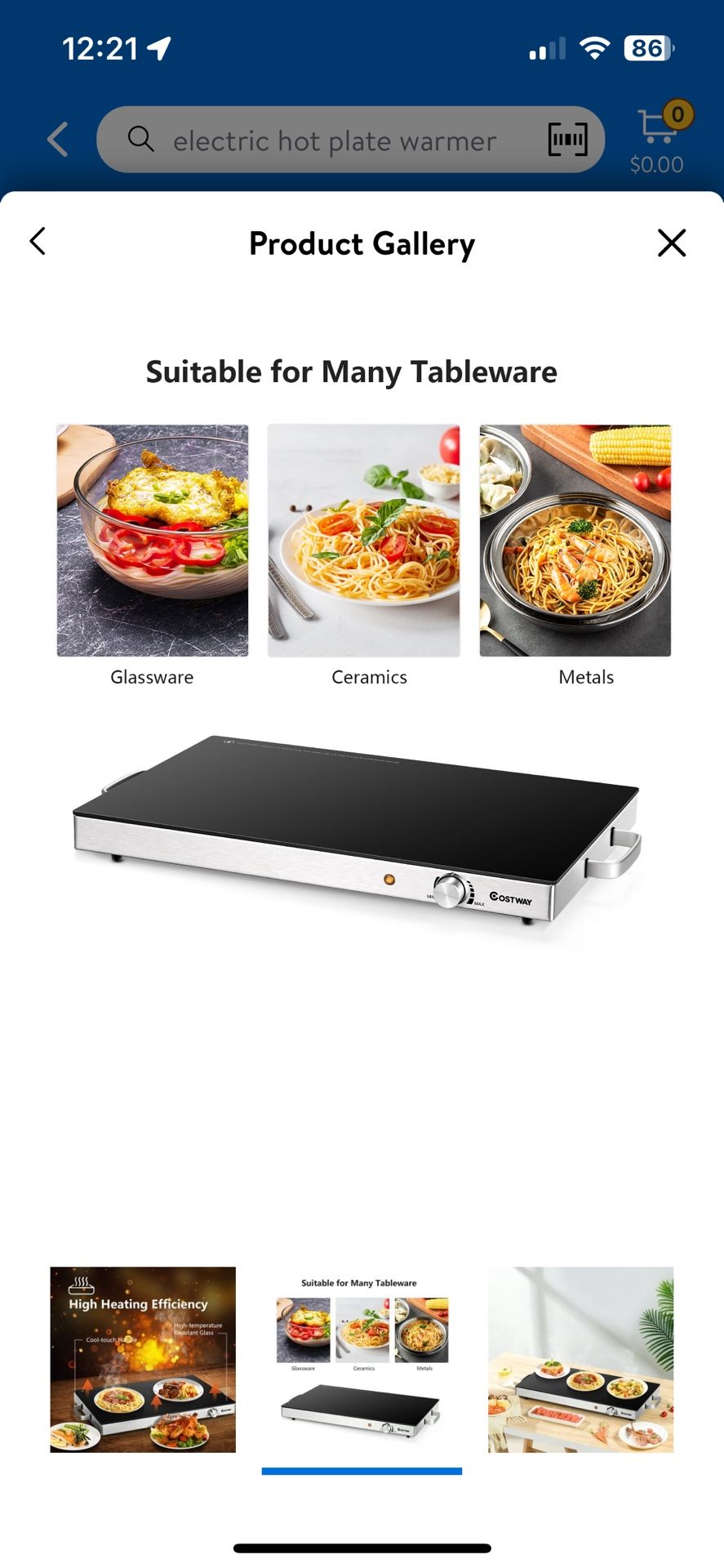 Electric Hot Warming Plate