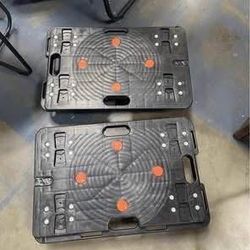 New in Box 2 Pcs Heavy Duty Moving Dolly - 330 Lbs Capacity Each Interlocking Furniture Rolling Move