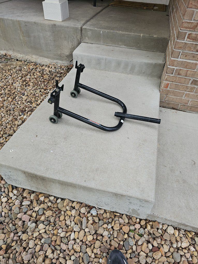 Motorcycle Stand, Rear Wheel.