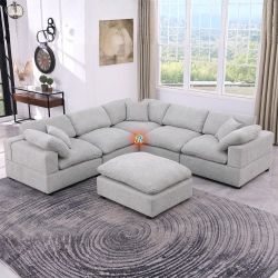 Oversized Customizable Modular Sectional Sofa Couch