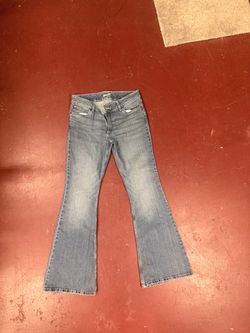 Size 9 x 34L Wrangler flare leg denim jeans