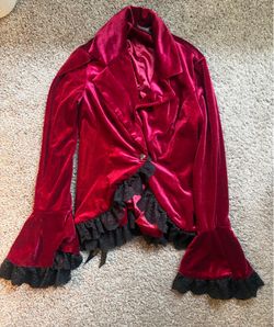 Scarlet darkness velvet red blazer