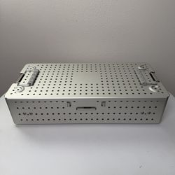 Aluminum Surgical Instrument Sterilization Tray w/ Inner Rack – Medical Case