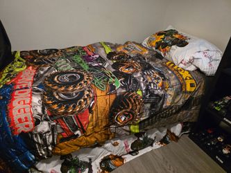 Monster Jam Twin Bedsheet/cover