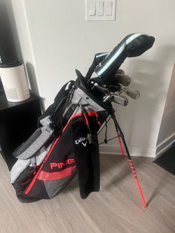 Full Callaway Rouge Golf Set + Odyssey Jailbird Putter + PING Golf Bag