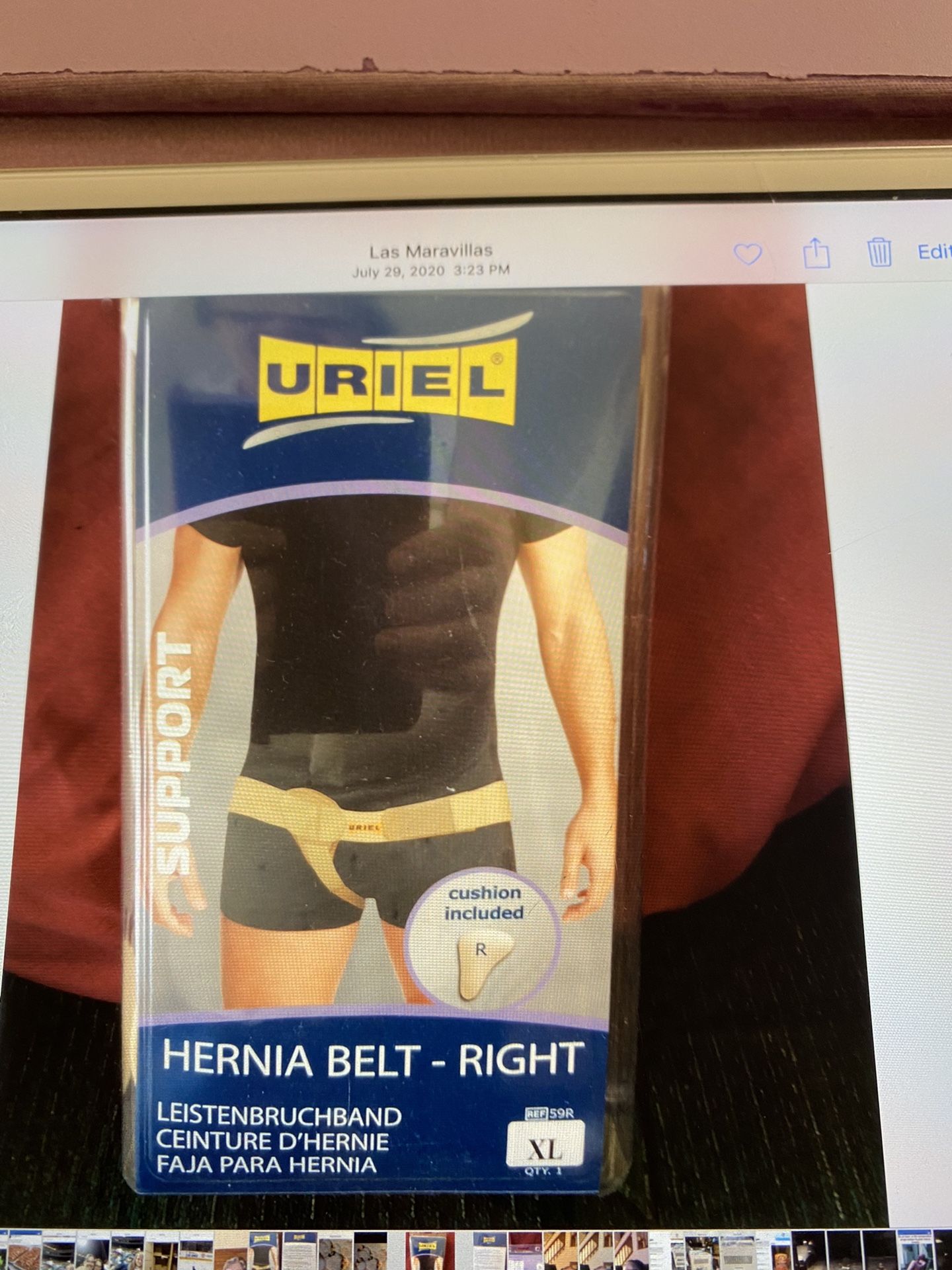 3 New Never Used Uriel Hernia Belt See Pictures For Info On Belt 25.00 Or 75.00 For All 3.