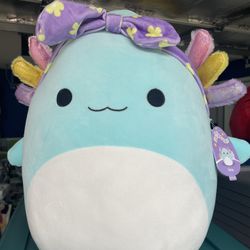 Squishmallows 16” Irina the Teal Axolotl with Rainbow Gills - Ultra Soft 
