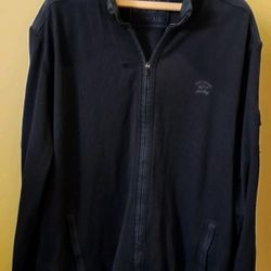 CV9 Paul & Shark Yachting Wool Jacket Leather Trim Sydney Auckland Patch Size 8 