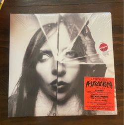 LADY GAGA MAYHEM Opaque Yellow Vinyl w/ bonus song & poster Target Exclusive New Sealed