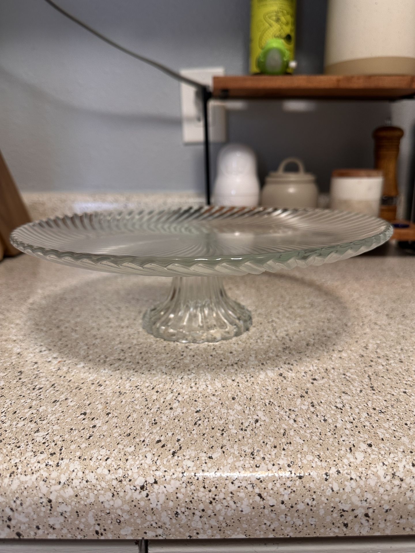 Glass Cake Stand 12.5 in