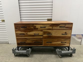 Nadeau Solid Sheesham Indian Rosewood 7-Drawer Dresser