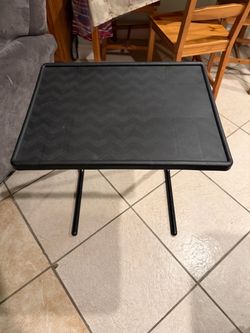 Black Folding Tray Table