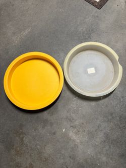 2 Plastic Plant POT Bottom Dish Base BOTH FOR