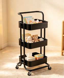 3-tier small trolley shelf