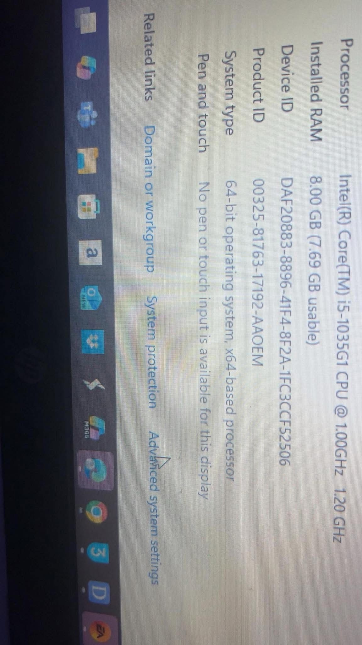 Hp laptop 15 -dy1xxx