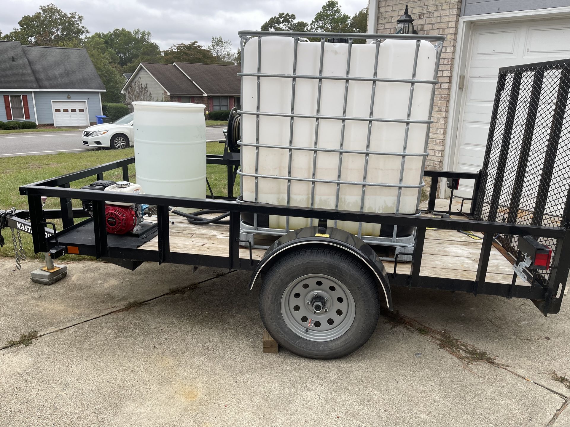 trailer with Power Wash And Tank include