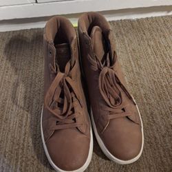 Men Levis Brown High Top Boots