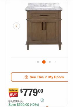 BRAND NEW 30” BATHROOM VANITY SOLID WOOD