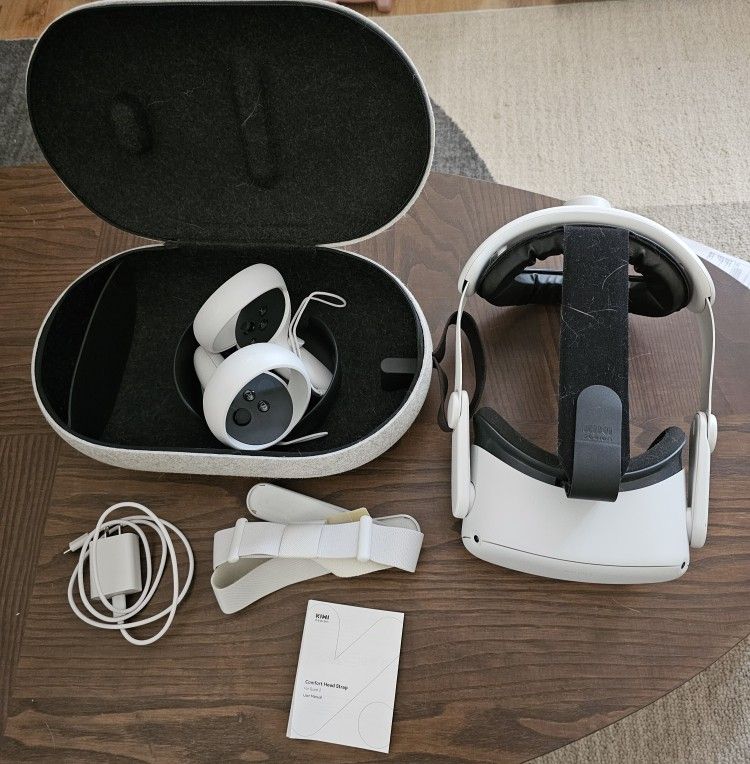 Meta Quest 2 With Case & Kiwi Strap - $150