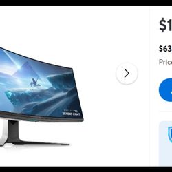 Alienware Ultrawide Curved Gaming Monitor - 38-Inch WQHD Display, White