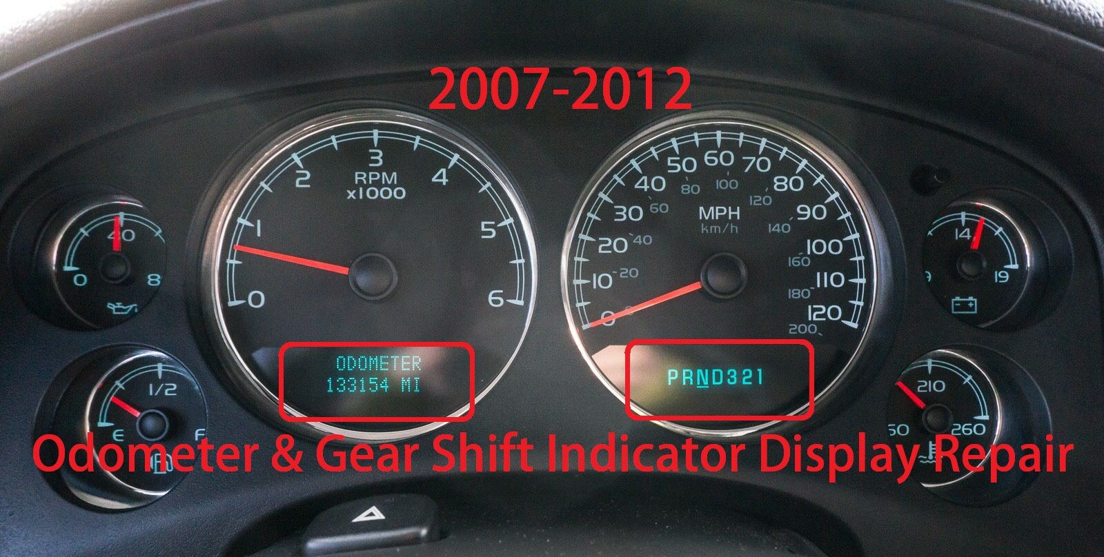 2007-2012 Chevy & GMC, Tahoe, Yukon & Suburban Speedometer Cluster Repair