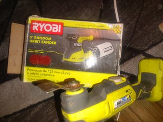 18V One+ Cordless Oscillating Multi-Tool RyobiRYOBI 18V ONE+ 5-inch Cordless Random Orbit Sander (Tool-Only)