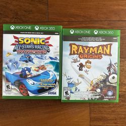 Xbox one or XBOX 360 games - Sconic and Rayman - $20 for both