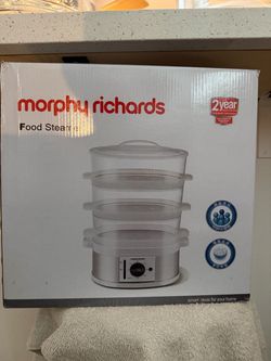 Morphy Richards 3-Tier Food Steamer (220V Only - For International/Overseas Use)