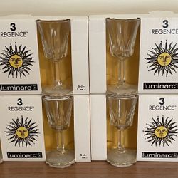 Crystal Shot Glasses Set Of 12 Brand New 