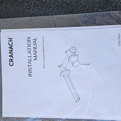 Wall mounted basin faucet