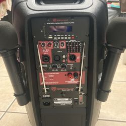 600 Watts Rockville Bluetooth Speaker With 2 Wireless Mic